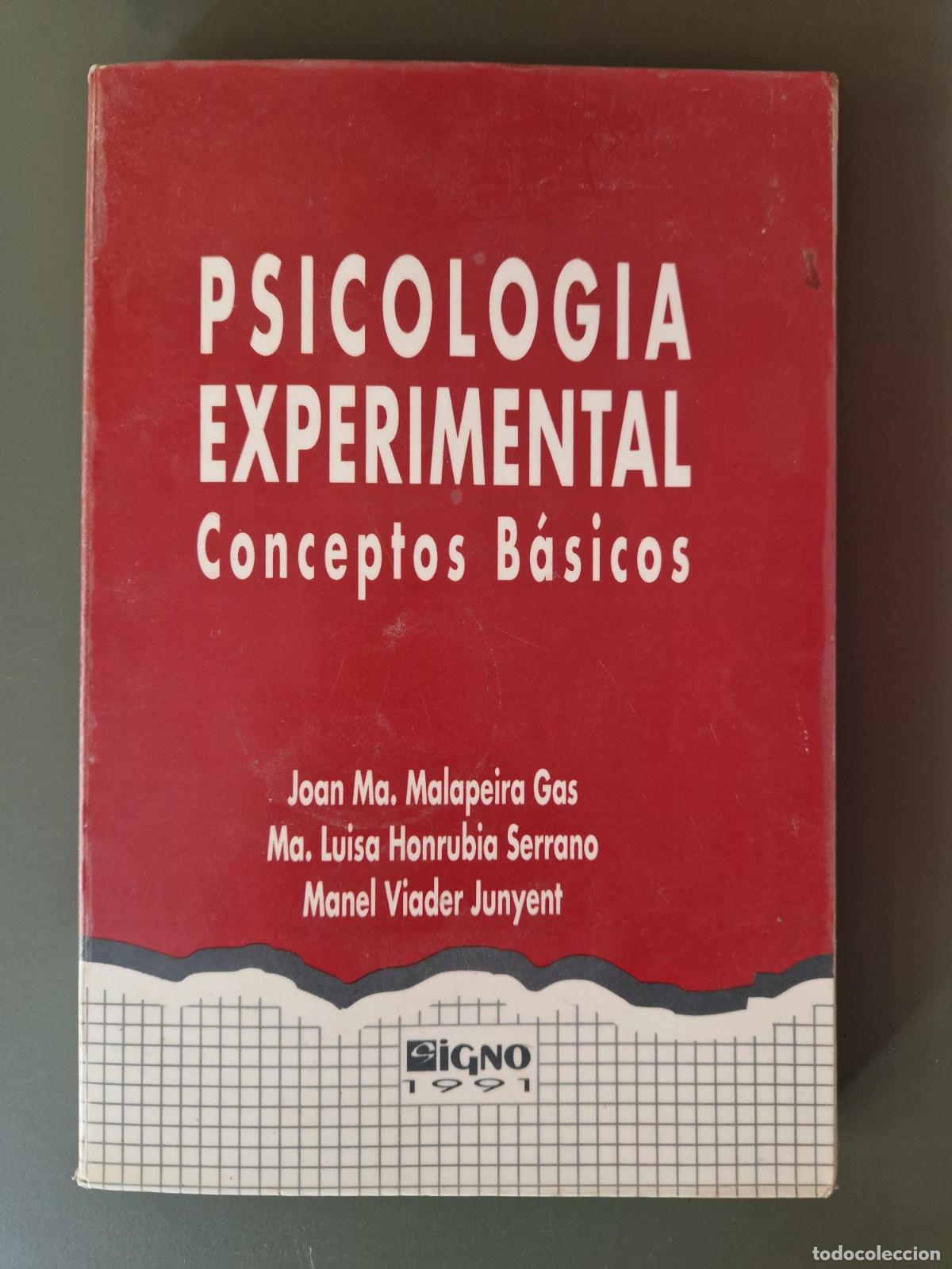 Livros em segunda m&atilde;o: Psicolog&iacute;a experimental. Conceptos b&aacute;sicos - Joan M. Malapeira, M. Luisa Honrubia, Manel Viader