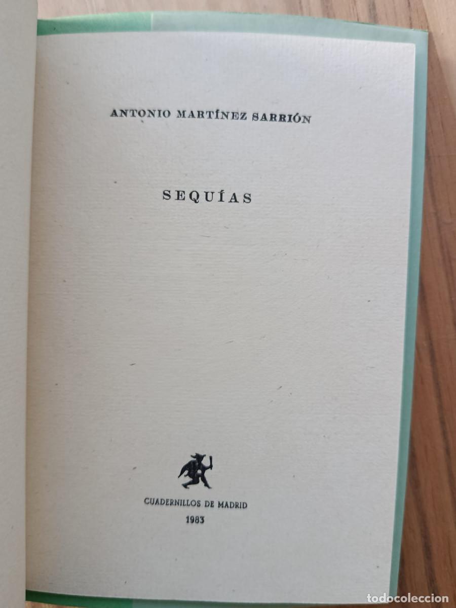Libros: SEQU&Iacute;AS - ANTONIO MART&Iacute;NEZ SARRI&Oacute;N - Foto 3