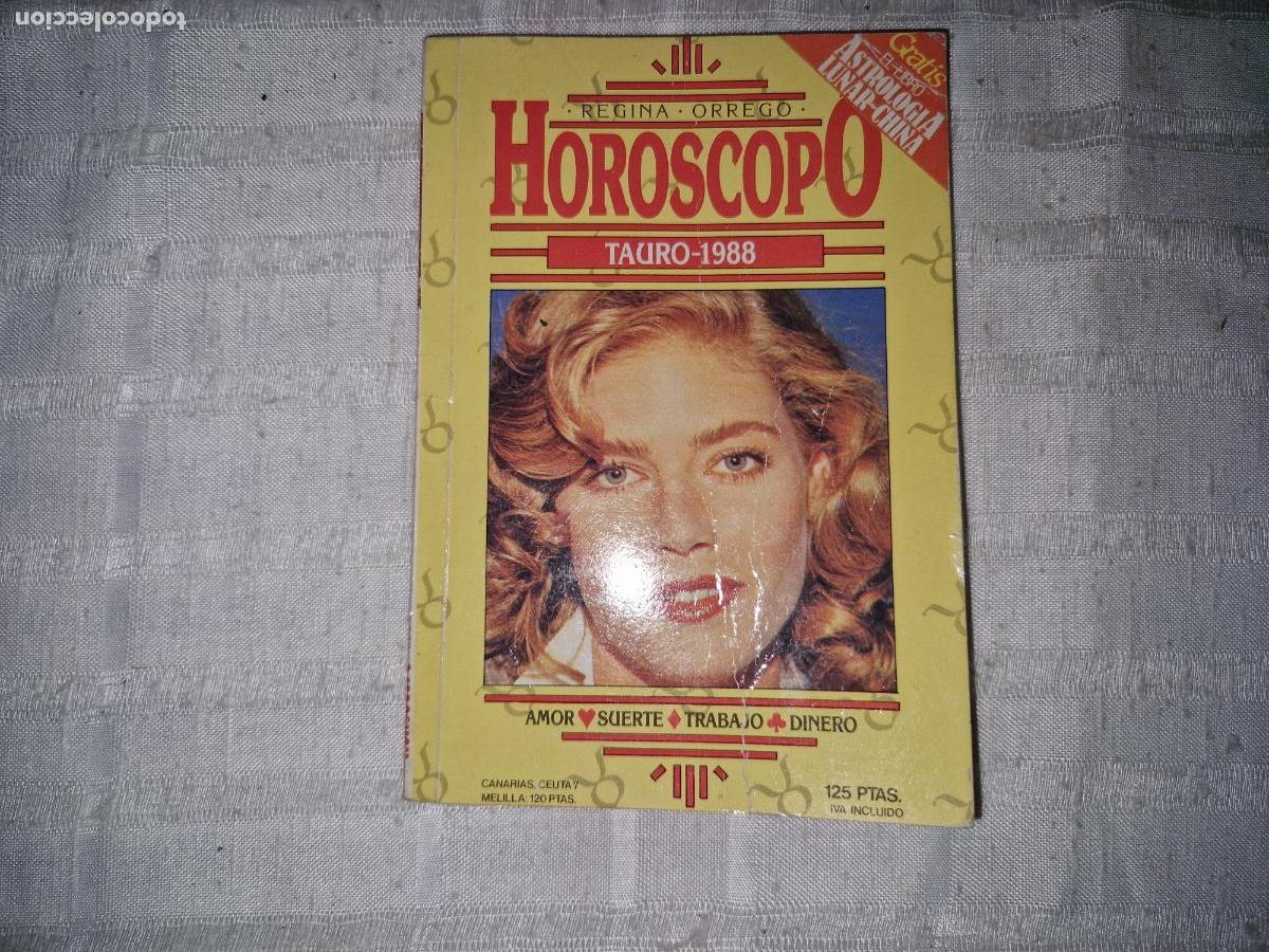 Libros: REGINA ORREGO. HOROSCOPO. TAURO 1988.