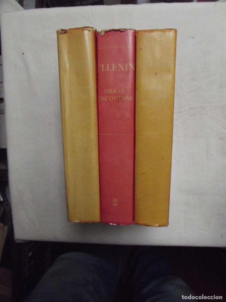 Libros: OBRAS ESCOGIDAS DE V. LLENIN 3 TOMOS - Foto 2