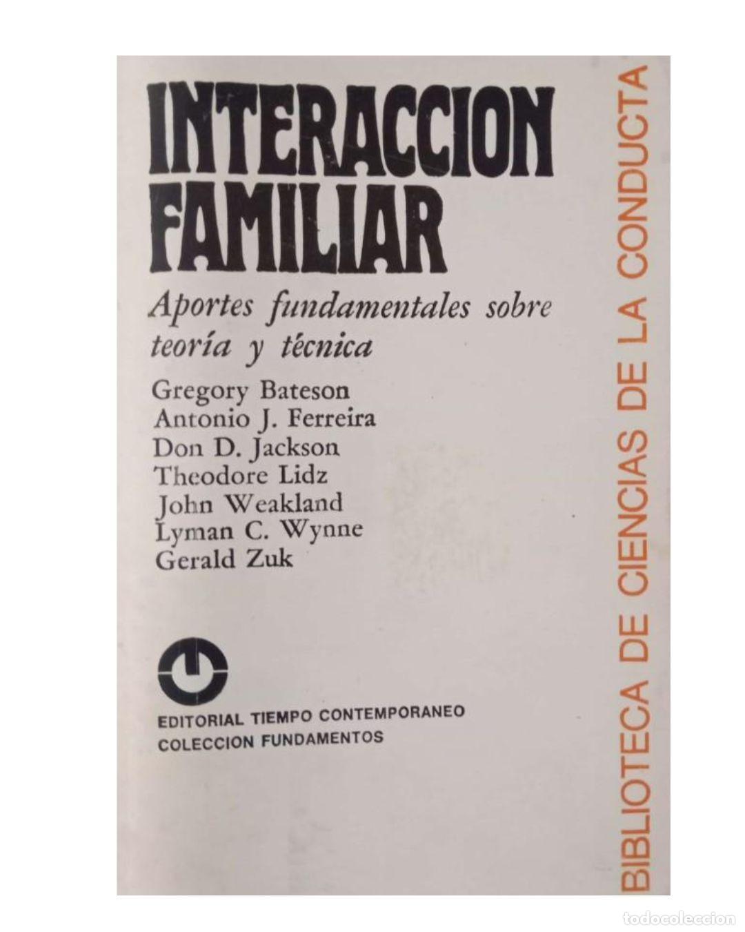 Libros: Interacci&oacute;n familiar. Aportes fundamentales sobre teor&iacute;a y t&eacute;cnica -