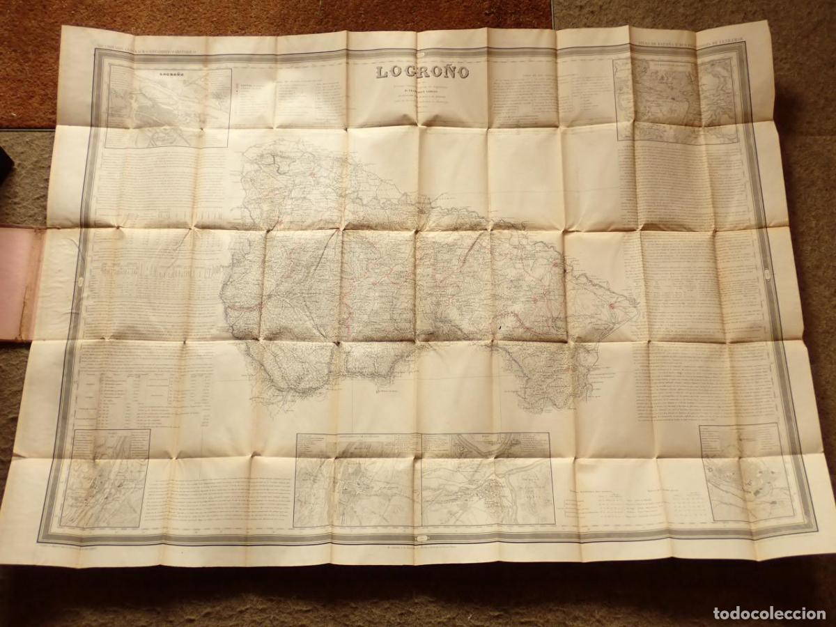 Libros: Logro&ntilde;o. ATLAS DE ESPA&Ntilde;A Y SUS POSESIONES DE ULTRAMAR. - COELLO, Francisco; NOGUERA, Juan [grabado b