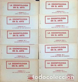 Libros: La odontologia en el arte. X series de 5 postales cada una