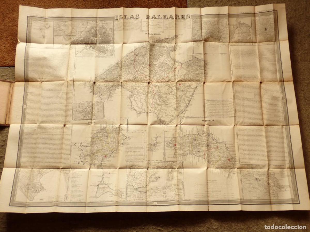 Libros: Islas Baleares. ATLAS DE ESPA&Ntilde;A Y SUS POSESIONES DE ULTRAMAR. - COELLO, Francisco; MADOZ, Pascual; N