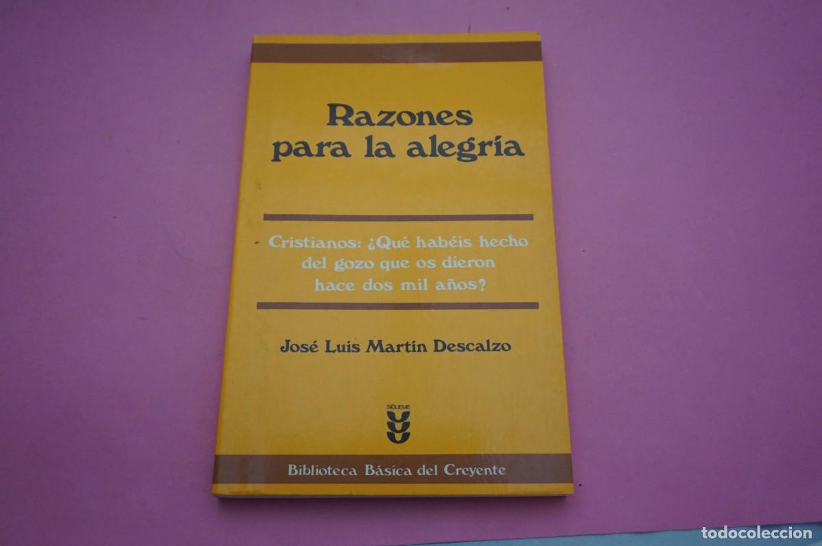 Libros: M4B/ RAZONES PARA LA ALEGRIA - JOSE LUIS MARTIN DESCALZO / EDICIONES SIGUEME SALAMANCA