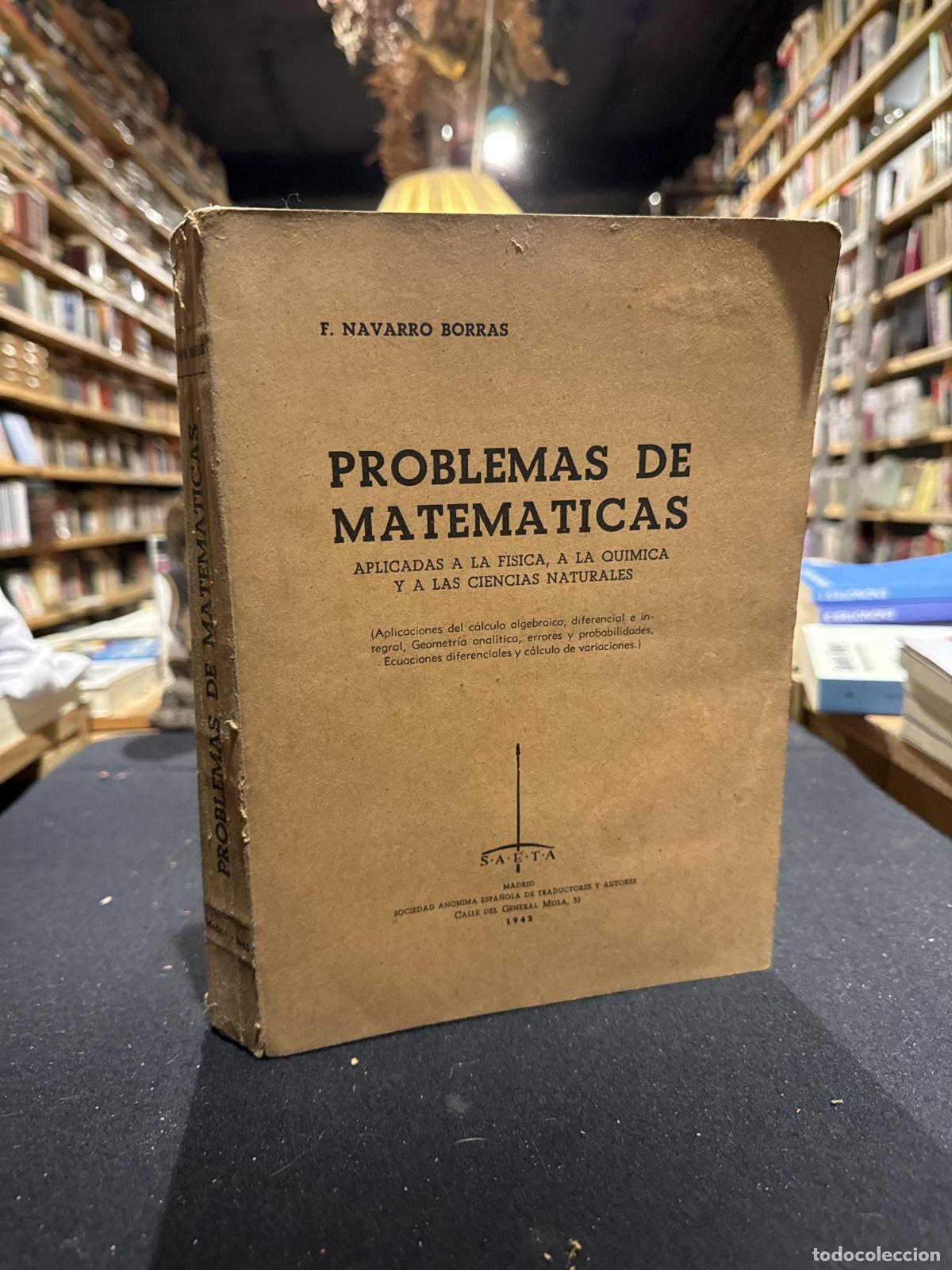 Libros: Problemas de matem&aacute;ticas - Navarro Borr&aacute;s - Foto 1