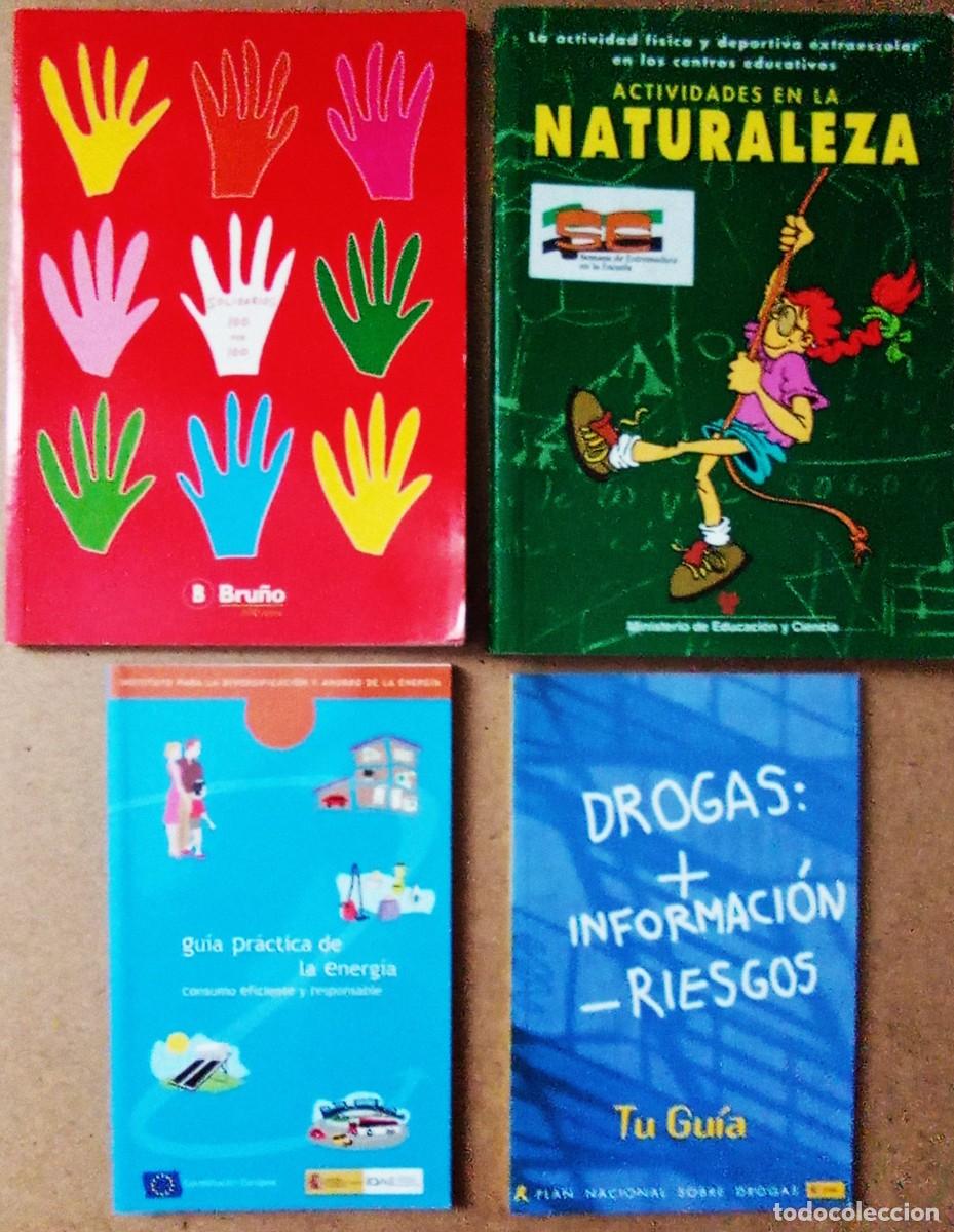 Libros: Lote 4 libros: Solidarios. Actividades en la Naturaleza, Gu&iacute;a de la energ&iacute;a. Drogas