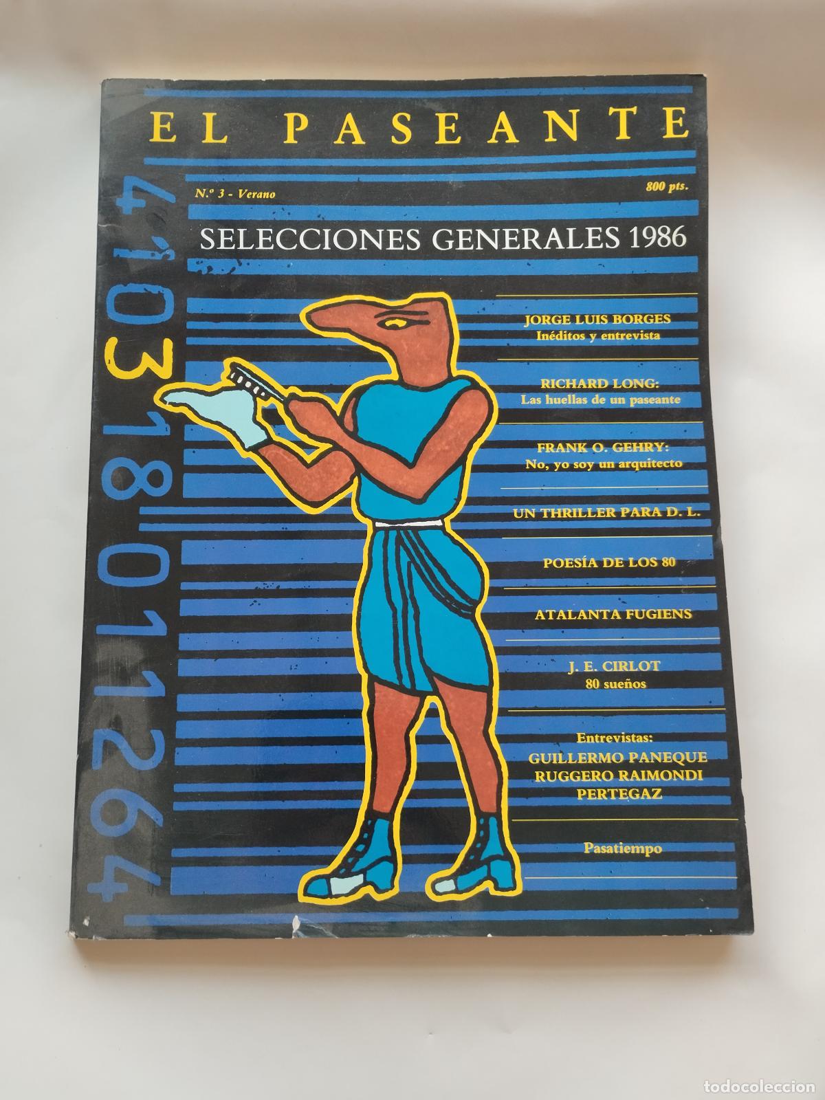 B&uuml;cher: EL PASEANTE N.&ordm; 3 (VERANO 1986) - SELECCIONES GENERALES 1986 - VARIOS AUTORES - Jorge Luis Borges /