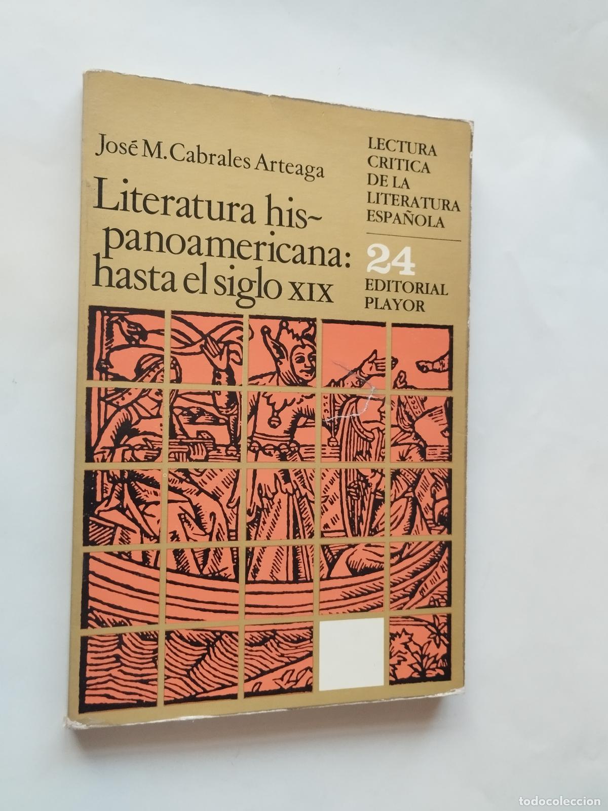 Libros: LITERATURA HISPANOAMERICANA: HASTA EL SIGLO XIX - JOS&Eacute; M. CABRALES ARTEAGA - Jos&eacute; M. Cabrales Arteag
