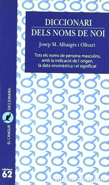 Libros: Diccionari dels noms de noi- 9788429739923