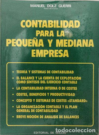 Libros: Contabilidad para la peque&ntilde;a y mediana empresa- 9788431502621