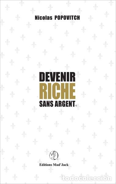 Livros em segunda m&atilde;o: Devenir riche sans argent- 9782956571803