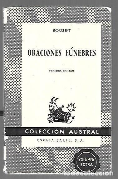 Libri di seconda mano: ORACIONES FUNEBRES - BOSSUET