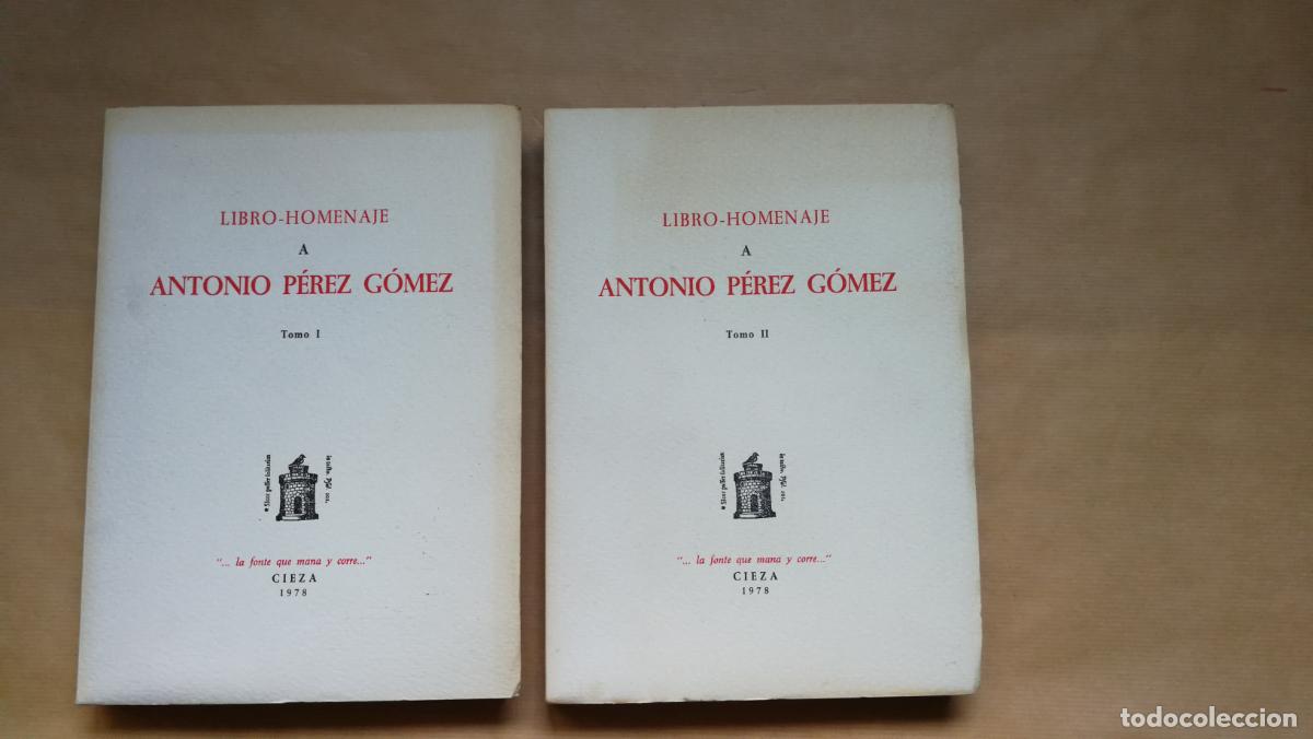Libros: Libro Homenaje a Antonio P&eacute;rez G&oacute;mez. 2 tomos - v.a. - Foto 2