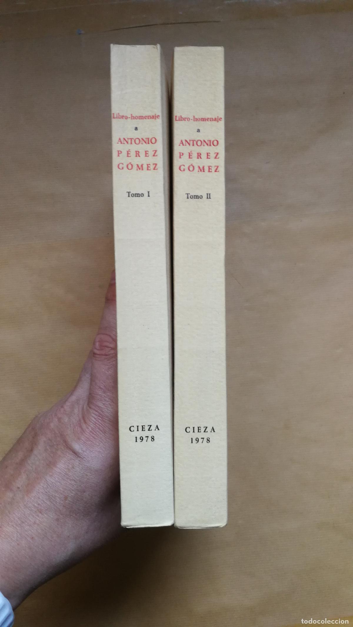 Libros: Libro Homenaje a Antonio P&eacute;rez G&oacute;mez. 2 tomos - v.a.