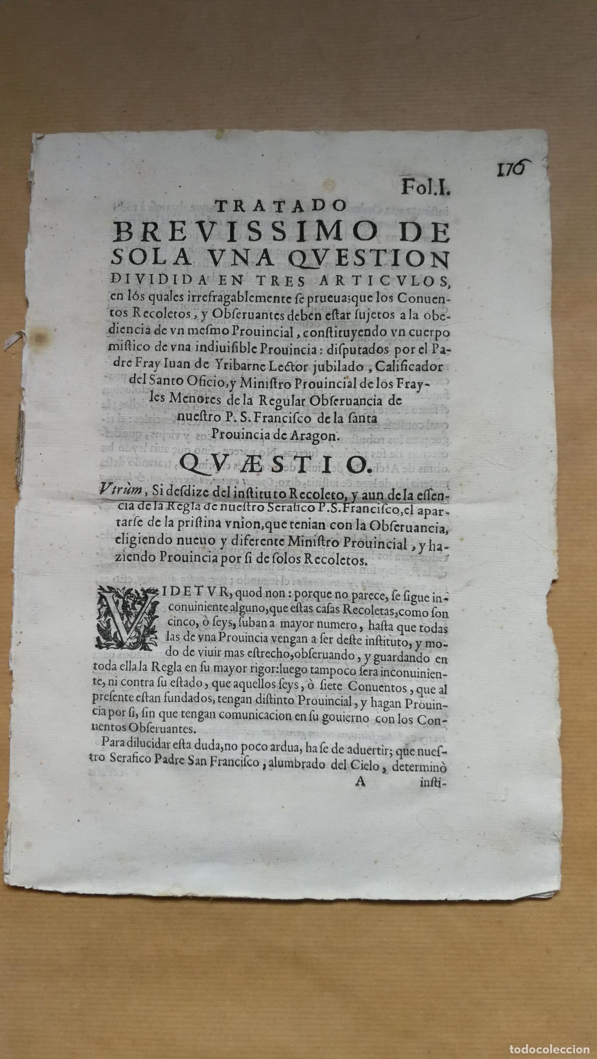 Libri di seconda mano: &rdquo;Tratado brevissimo de sola una question dividida en tres articulos, en los quales irrefragablemente