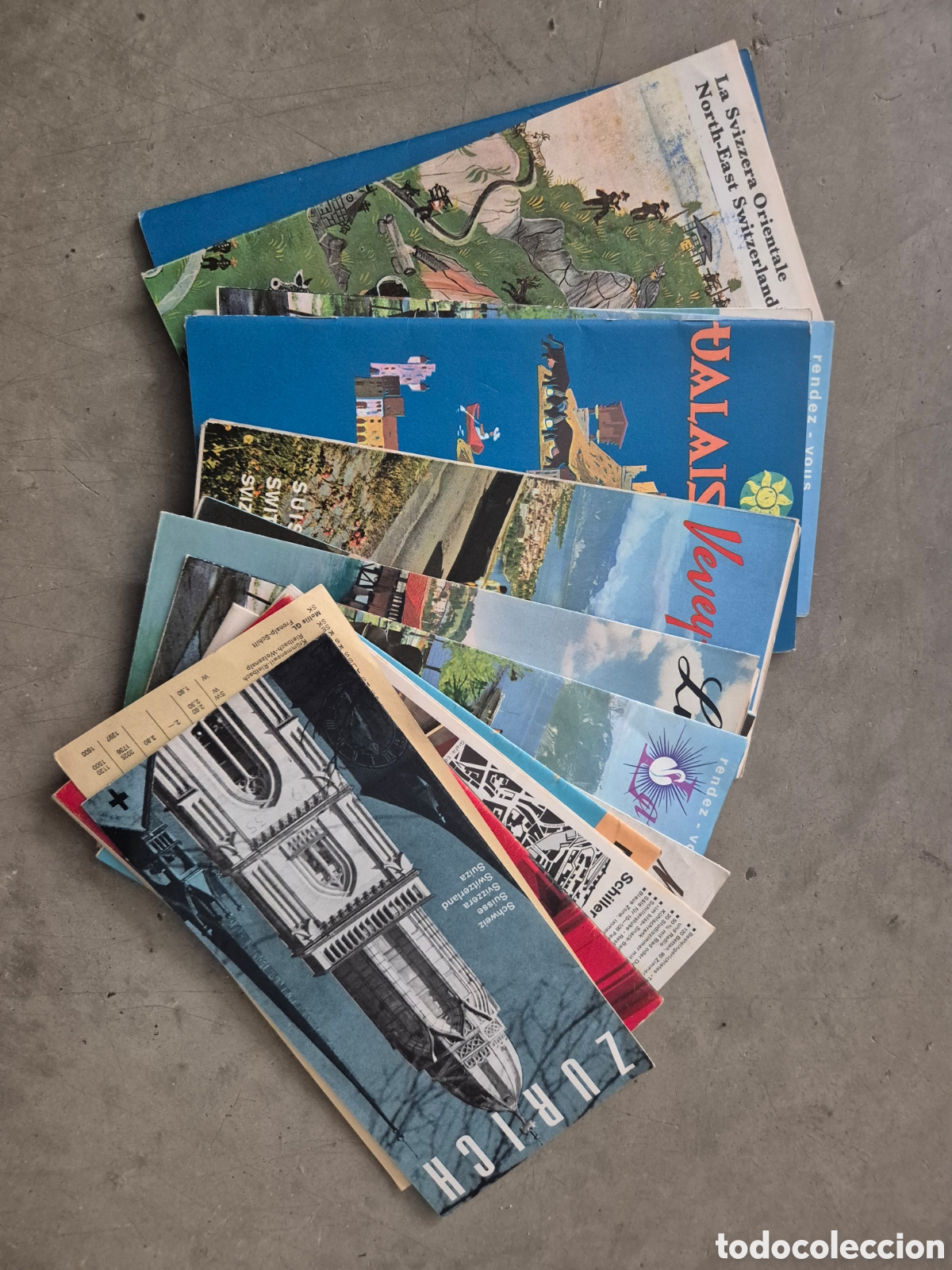 Libros: 15 FOLLETOS TURISTICOS A&Ntilde;OS 70 DE SUIZA