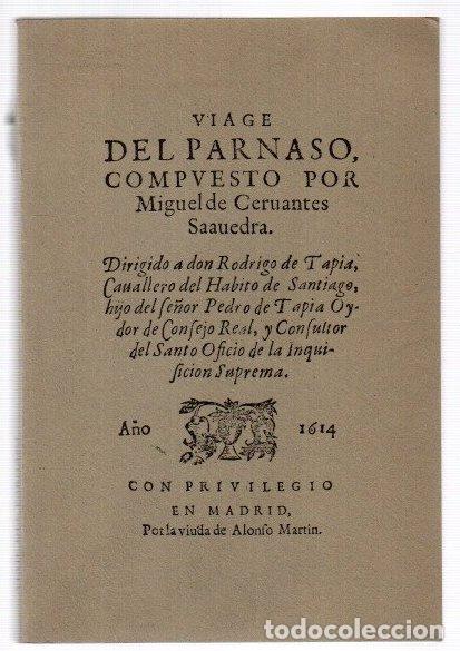 Libros: Viaje del Parnaso - Cervantes Saavedra, Miguel de