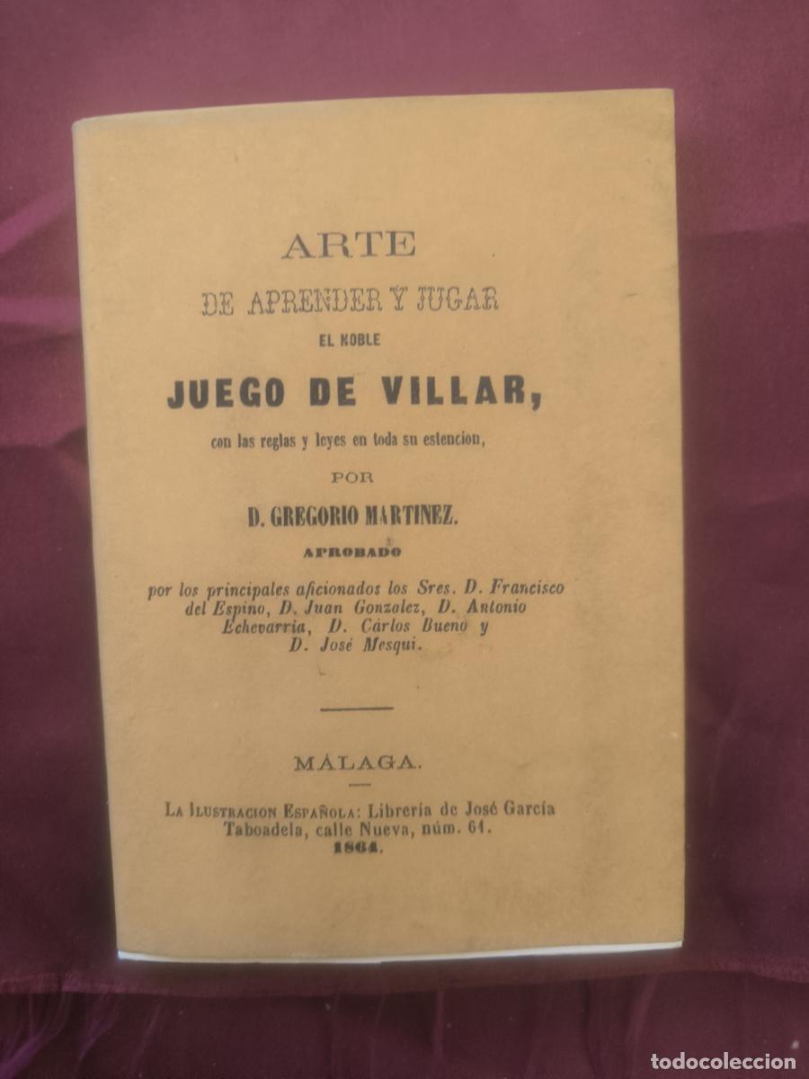 Libros: Arte de aprender y jugar el noble juego del billar -