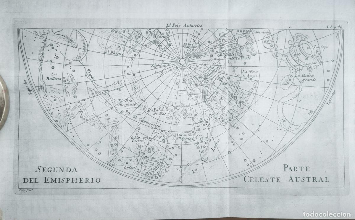 Libros: (Mapa) Primera Parte del Emispherio celeste Austral junto con: Segunda Parte del Emispherio Celeste - Foto 2