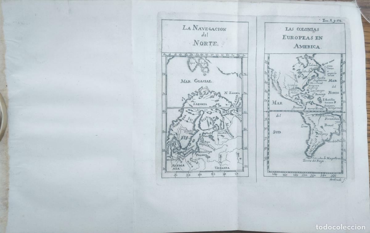 Libros: (Mapa) La Navegaci&oacute;n del Norte - Las Colonias Europeas en Am&eacute;rica -