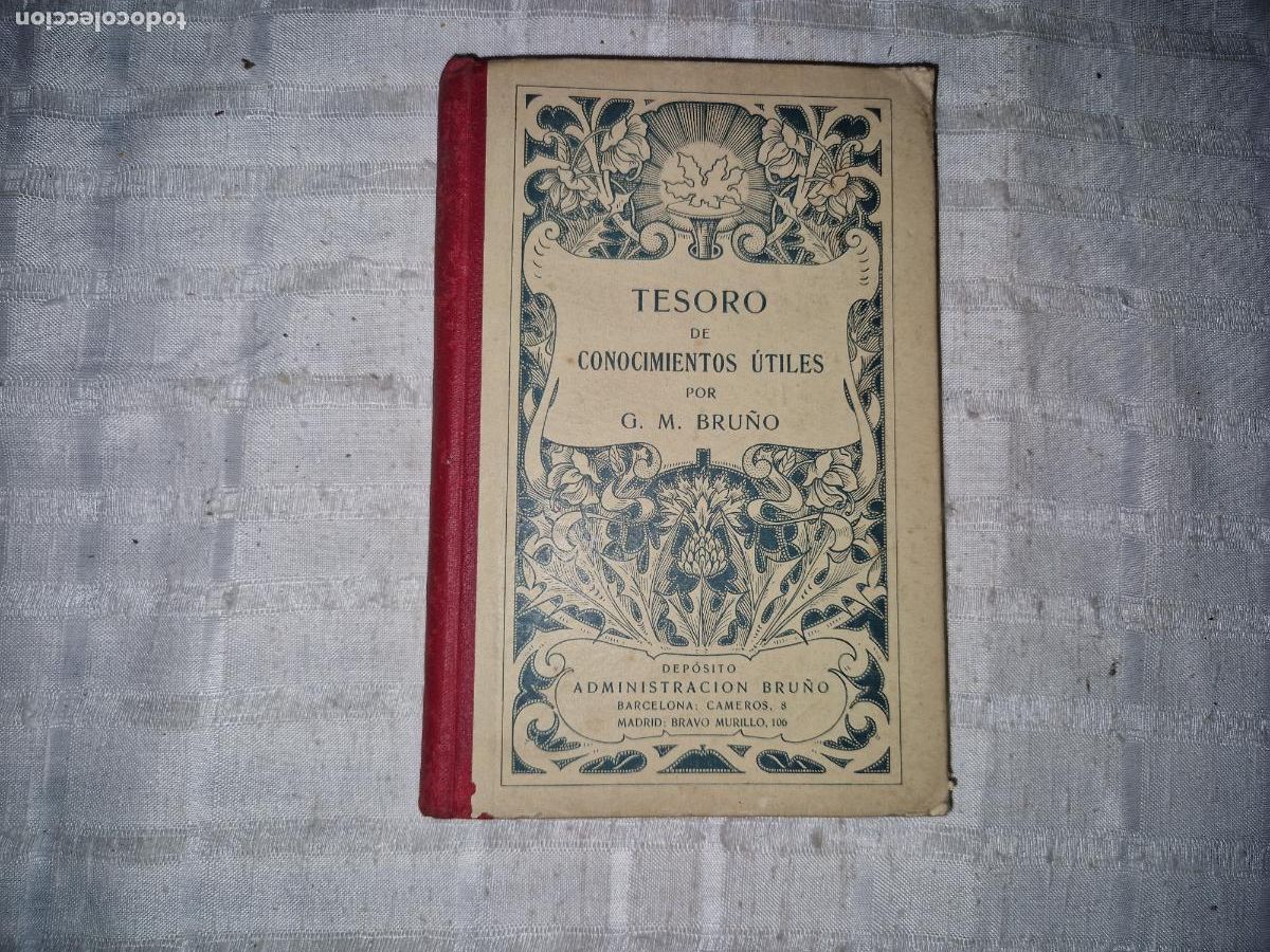Libros: TESORO DE CONOCIMIENTOS UTILES. G.M BRU&Ntilde;O.