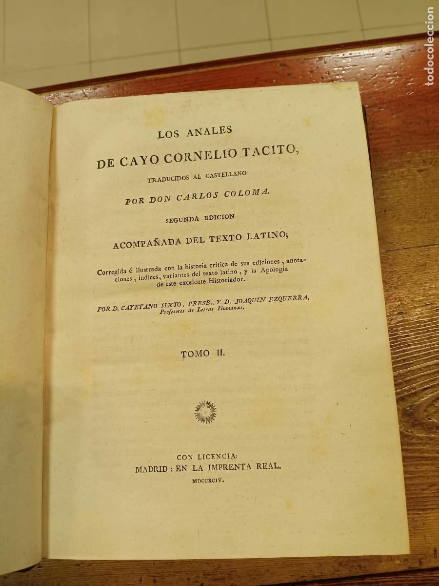 Libros: T&Aacute;CITO, CAYO CORNELIO - Las Obras de... 4 tomos - Foto 8