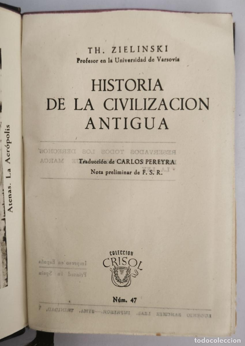 Libros: Historia de la civilizaci&oacute;n antigua - Thaddaeus Zielinski