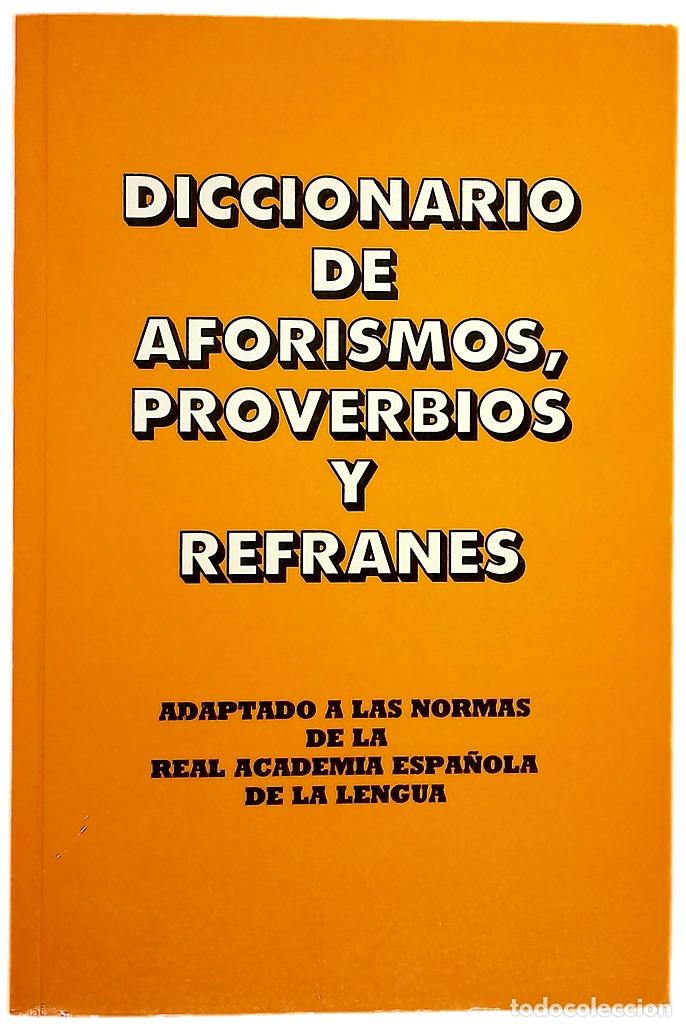 Libros: Diccionario manual de aforismos, proverbios y refranes