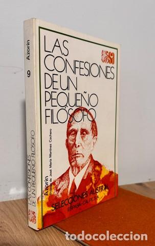 Libros: Las confesiones de un peque&ntilde;o fil&oacute;sofo. Ejemplar nuevo - Azor&iacute;n (1873-1967). Pr&oacute;logo de Jos&eacute; Mar&iacute;a M