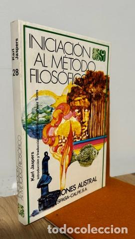 Libros: Iniciaci&oacute;n al m&eacute;todo filos&oacute;fico. Ejemplar nuevo - Jaspers, Karl (1883-1969).Introducci&oacute;n y traducci&oacute;