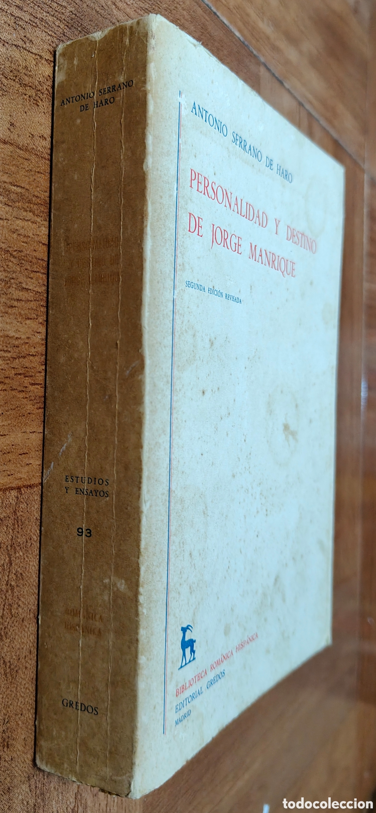 Livros em segunda m&atilde;o: Personalidad y Destino de Jorge Manrique � Gredos - Antonio Serrano de Haro