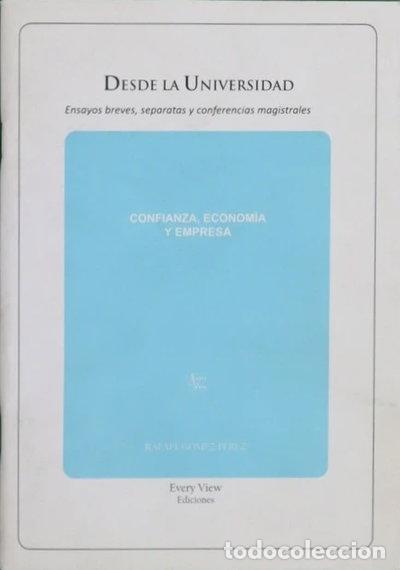 Livres: Confianza, econom&iacute;a y empresa- 9788493801946