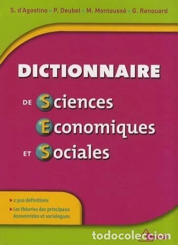 books: Dictionnaire de sciences &eacute;conomiques et sociales- 9782749505121