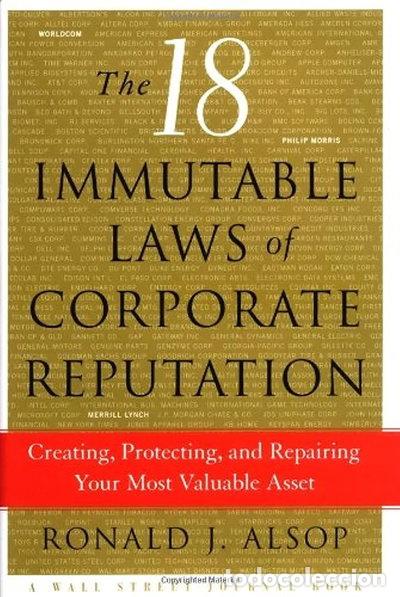 Libros: The 18 Immutable Laws of Corporate Reputation- 9780743236706