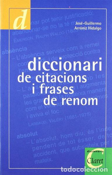Libros: Diccionari de citacions i frases de renom- 9788482971377