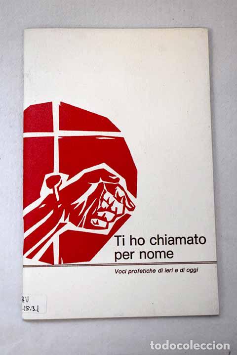 Libros: Ti ho chiamato per nome