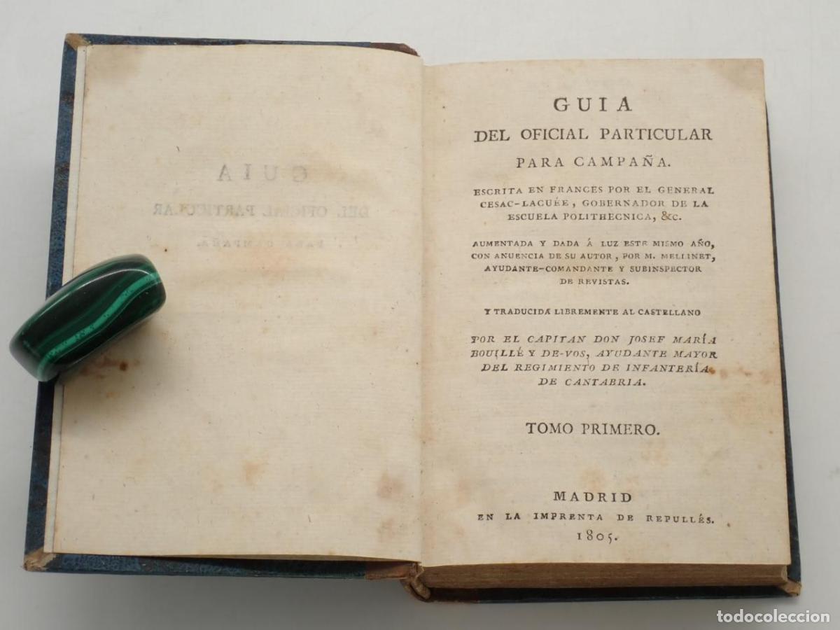 Libros: Gu&iacute;a del oficial particular para campa&ntilde;a. Escrita en franc&eacute;s por el general Cesac-Lacu&eacute;e... aumentad