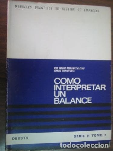 Libros: C&oacute;mo interpretar un balance. Serie H Tomo 2