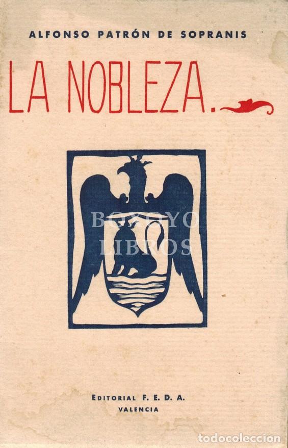 Libros: PATR&Oacute;N DE SOPRANIS, Alfonso. La nobleza - Foto 1