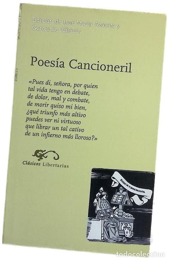 Livres: Poes&iacute;a cancioneril - Az&aacute;ceta, Jos&eacute; Mar&iacute;a