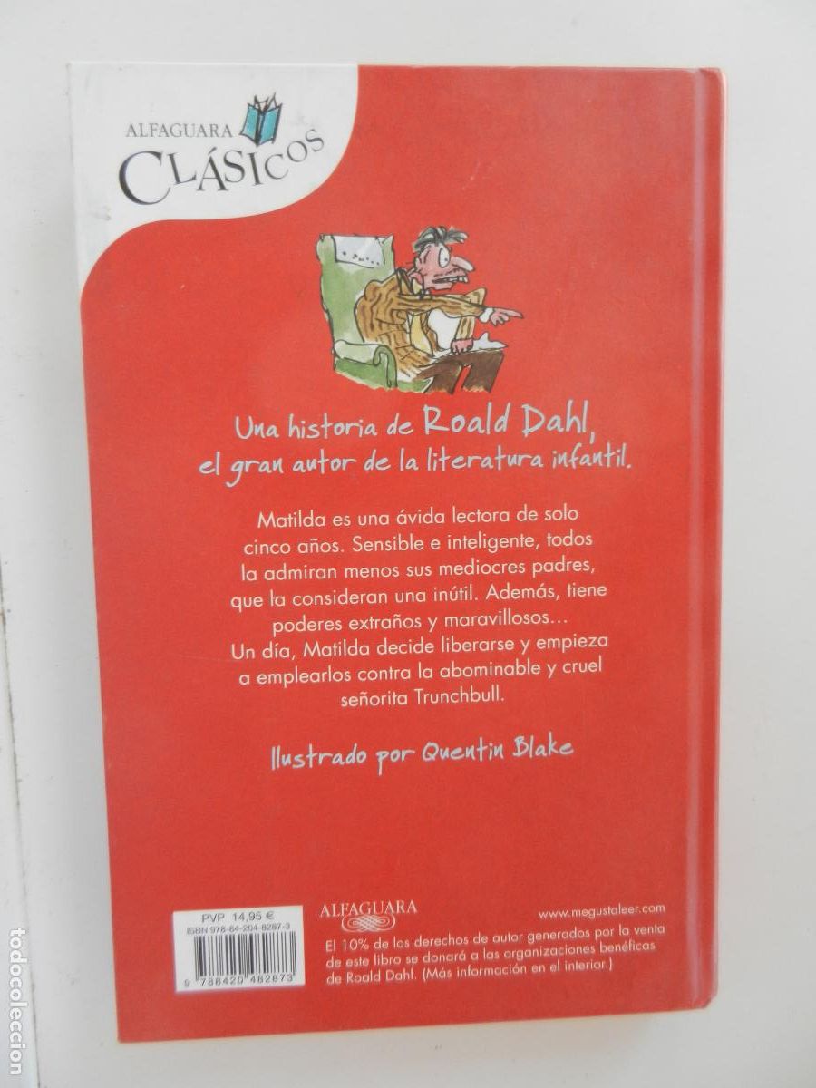 Libros: MATILDA - ROALD DAHL - -ALFAGUARA 2015 - Foto 4