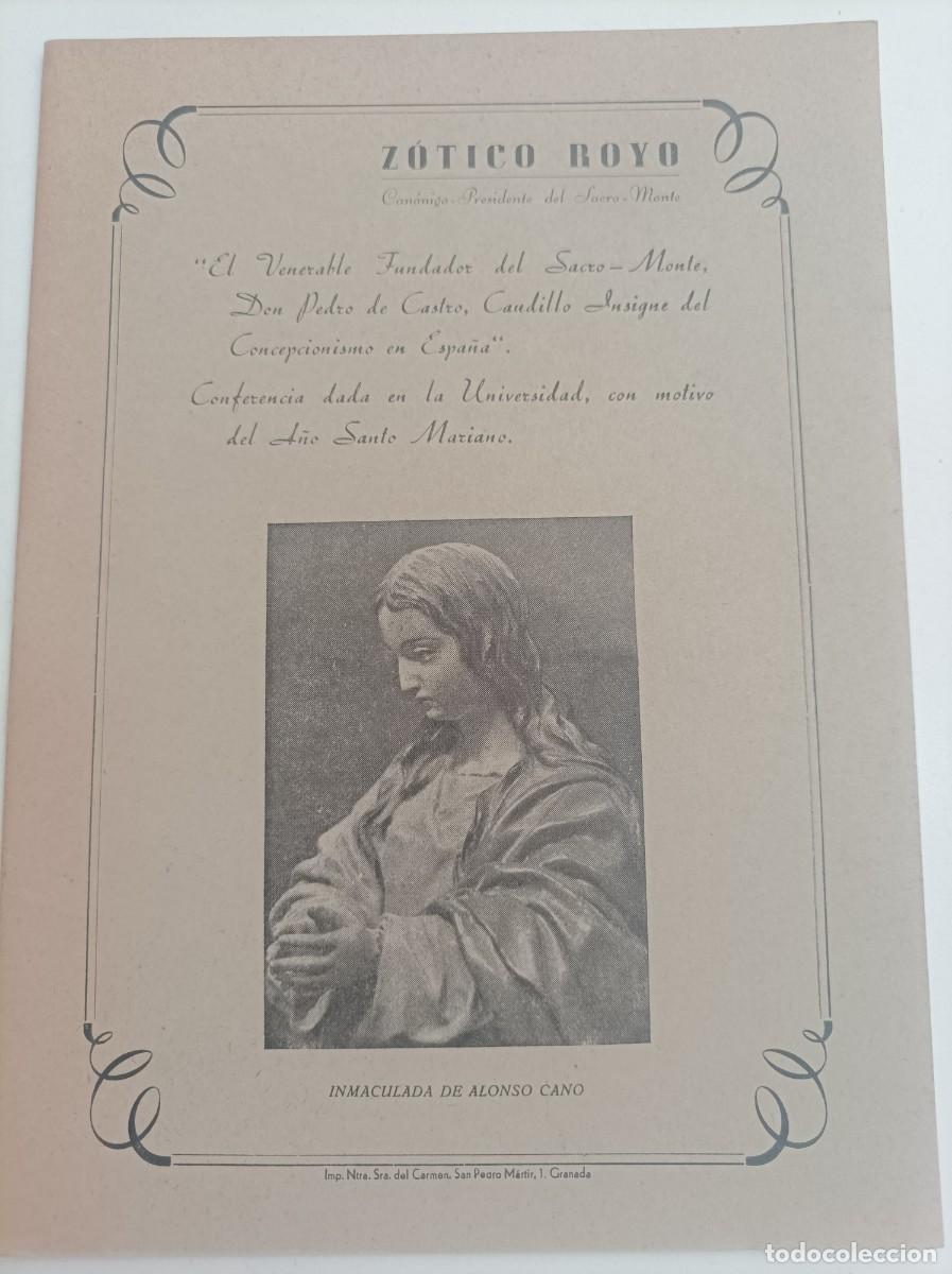 Libros: El Venerable Fundador del Sacro-Monte, Don Pedro de Castro, Caudillo Insigne del Concepcionismo.....