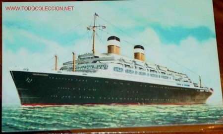 L&iacute;neas de navegaci&oacute;n: ANTIGUA POSTAL DEL BARCO INDEPENDENCE Y CONSTITUTION DE LA AMERICAN EXPORT LINES - Foto 1