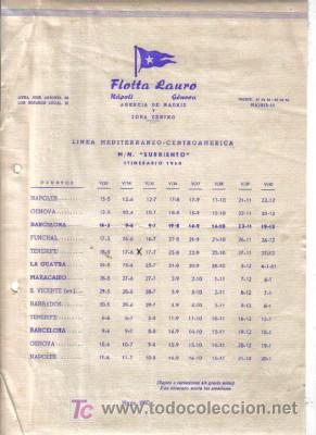 L&iacute;neas de navegaci&oacute;n: ITINERARIO  DE FLOTTA LAURO - Foto 1