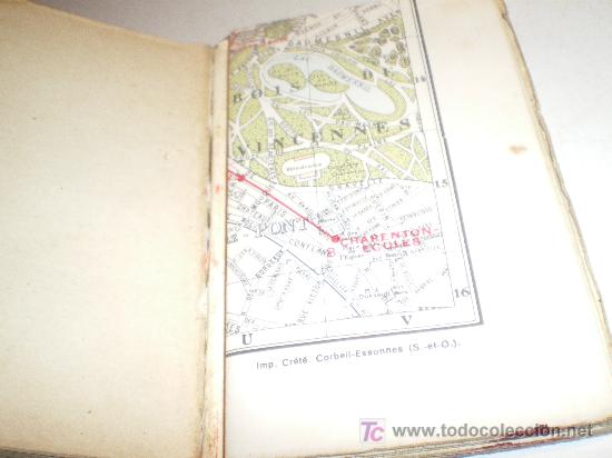 L&iacute;neas de navegaci&oacute;n: INDICATEUR DES RUES PARIS - M&Eacute;TRO-AUTOBUS (EN FRANCES) - Foto 3
