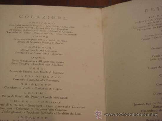L&iacute;neas de navegaci&oacute;n: CARTA DE RESTAURANTE - PIROSCAFO - Foto 2