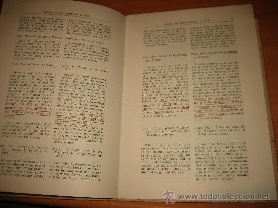 L&iacute;neas de navegaci&oacute;n: COMISARIADO ESPA&Ntilde;OL MARITIMO  REGLAS DE YORK Y AMBERES 1950 - Foto 3