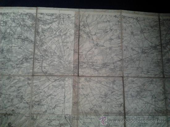L&iacute;neas de navegaci&oacute;n: ANTIGUO MAPA SOBRE LINO LE CHEF DATELIERS - Foto 3