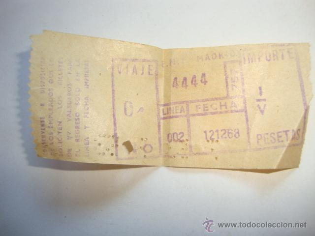 L&iacute;neas de navegaci&oacute;n: ANTIGUO BILLETE TRANVIA TREN FERROCARRIL ? - Foto 1